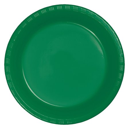 TOUCH OF COLOR Emerald Green Plastic Banquet Plates, 10", 240PK 28112031
